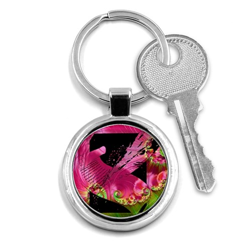 Elegant Writer Key Chain (Round) from ArtsNow.com Front