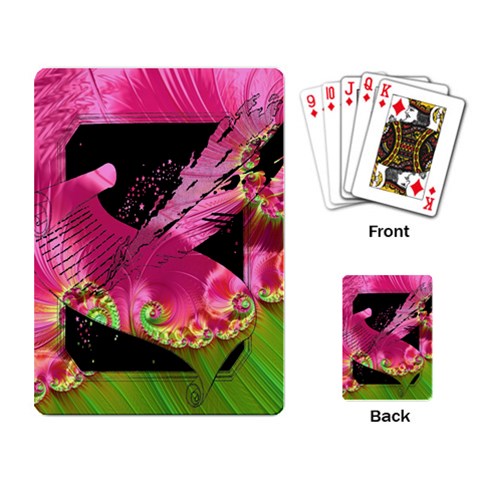 Elegant Writer Playing Cards Single Design from ArtsNow.com Back