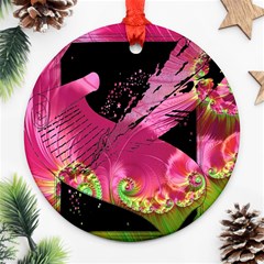 Elegant Writer Round Ornament (Two Sides) from ArtsNow.com Back