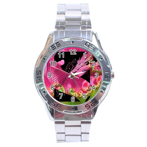 Elegant Writer Stainless Steel Watch from ArtsNow.com Front