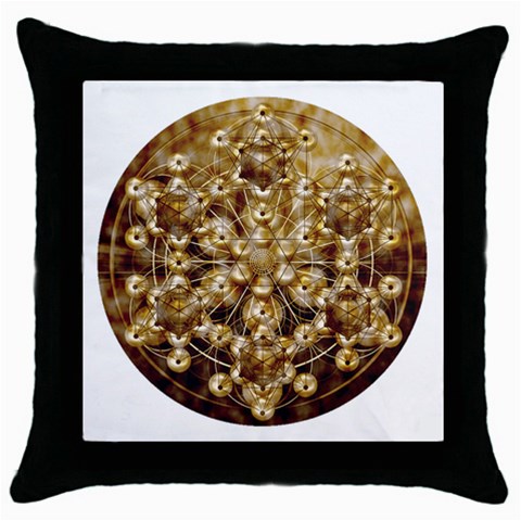 Grailcode2 Throw Pillow Case (Black) from ArtsNow.com Front