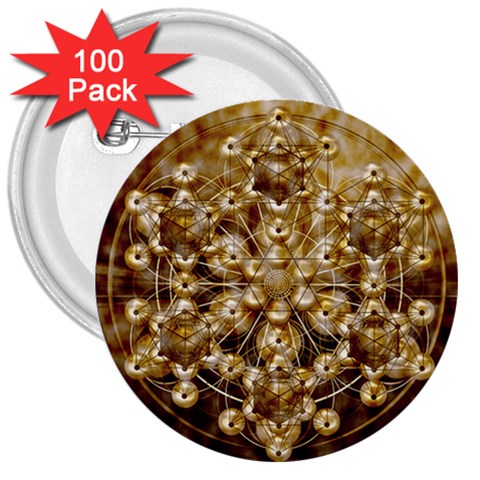 Grailcode2 3  Button (100 pack) from ArtsNow.com Front