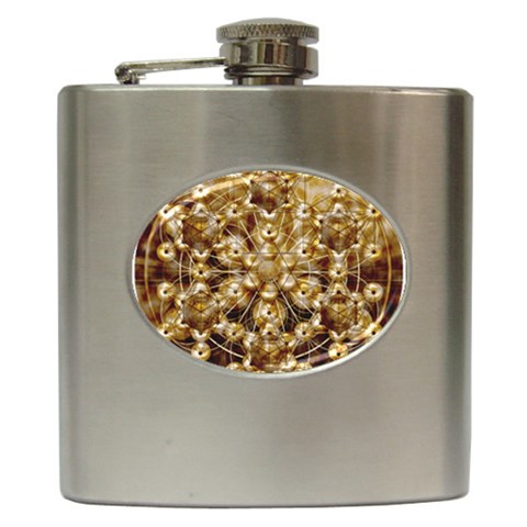 Grailcode2 Hip Flask (6 oz) from ArtsNow.com Front