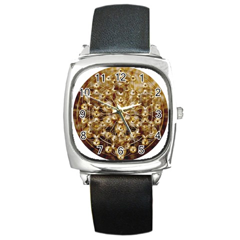 Grailcode2 Square Metal Watch from ArtsNow.com Front