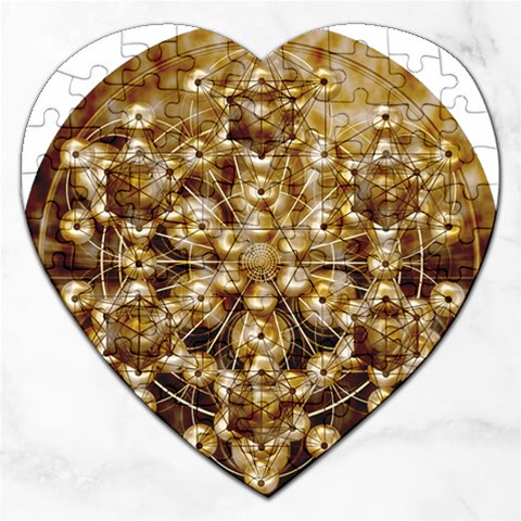 Grailcode2 Jigsaw Puzzle (Heart) from ArtsNow.com Front