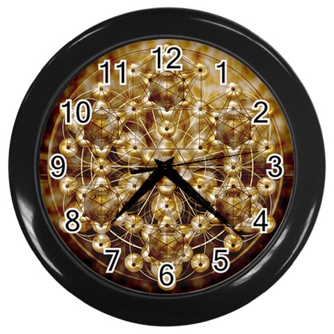 Grailcode2 Wall Clock (Black) from ArtsNow.com Front