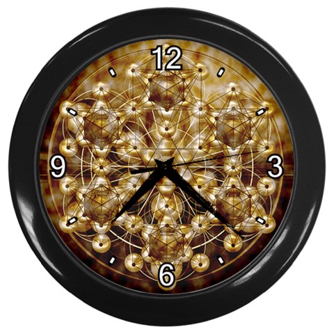 Grailcode2 Wall Clock (Black) from ArtsNow.com Front