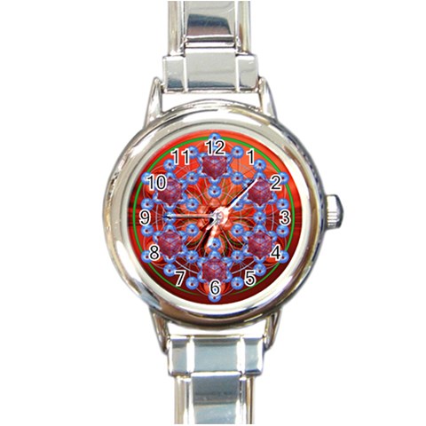 Grailcode2 Round Italian Charm Watch from ArtsNow.com Front