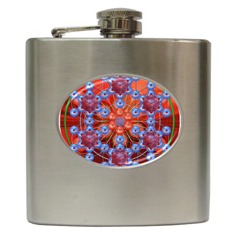 Grailcode2 Hip Flask (6 oz) from ArtsNow.com Front