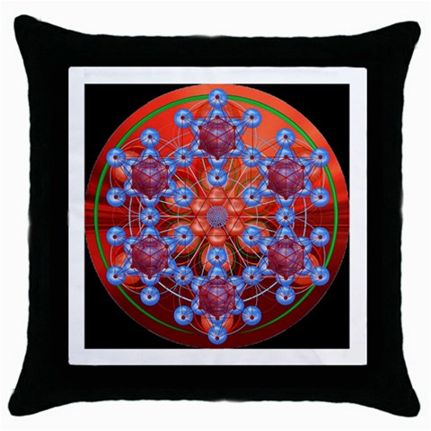 Grailcode2 Throw Pillow Case (Black) from ArtsNow.com Front