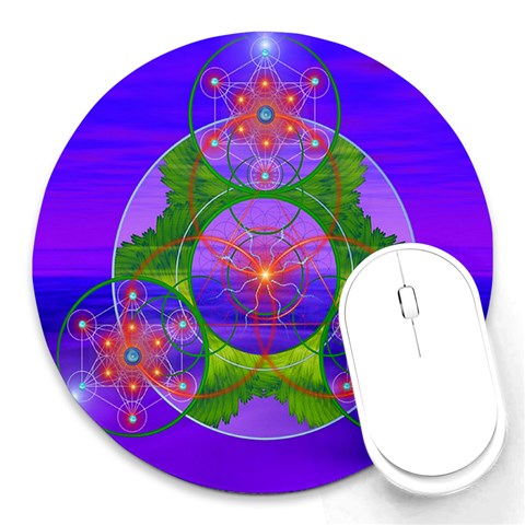 Grailcode3 Round Mousepad from ArtsNow.com Front