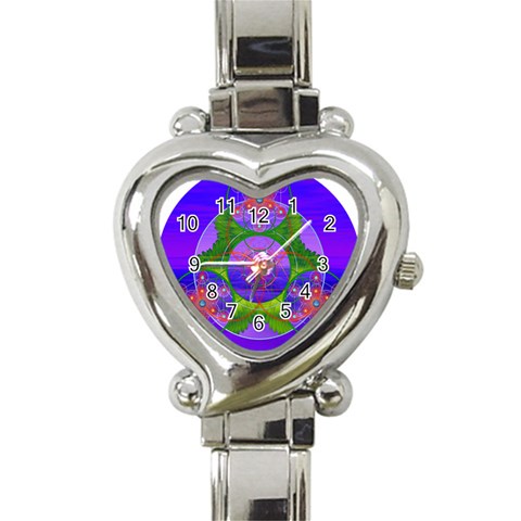 Grailcode3 Heart Italian Charm Watch from ArtsNow.com Front