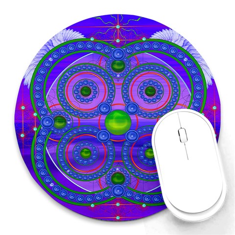 Grailcode4 Round Mousepad from ArtsNow.com Front