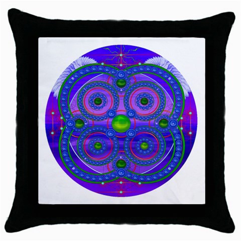 Grailcode4 Throw Pillow Case (Black) from ArtsNow.com Front