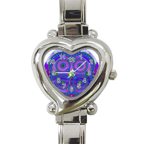 Grailcode4 Heart Italian Charm Watch from ArtsNow.com Front