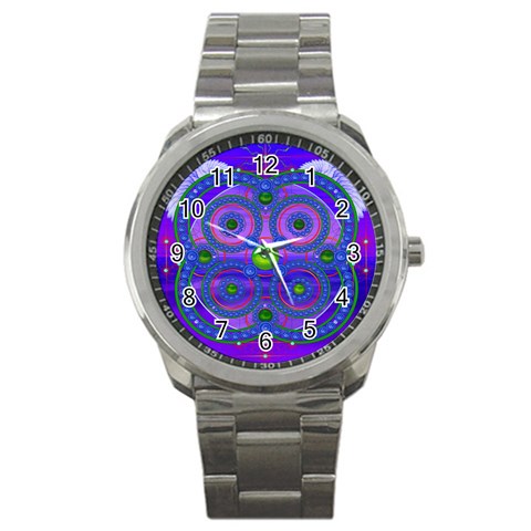 Grailcode4 Sport Metal Watch from ArtsNow.com Front