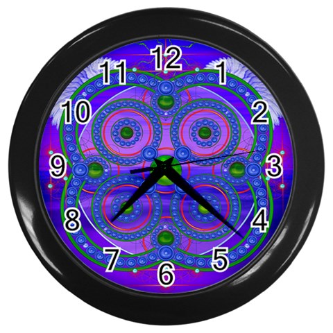 Grailcode4 Wall Clock (Black) from ArtsNow.com Front