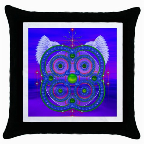 Grailcode4 Throw Pillow Case (Black) from ArtsNow.com Front