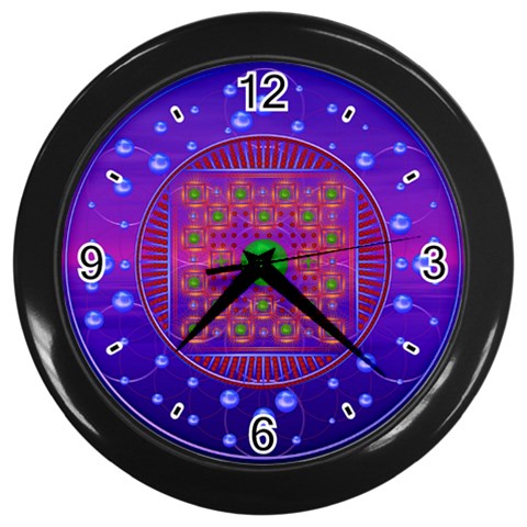 Grailcode5 Wall Clock (Black) from ArtsNow.com Front