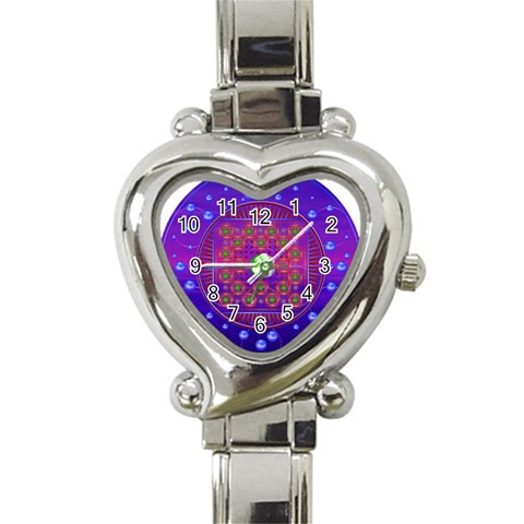 Grailcode5 Heart Italian Charm Watch from ArtsNow.com Front