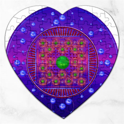 Grailcode5 Jigsaw Puzzle (Heart) from ArtsNow.com Front