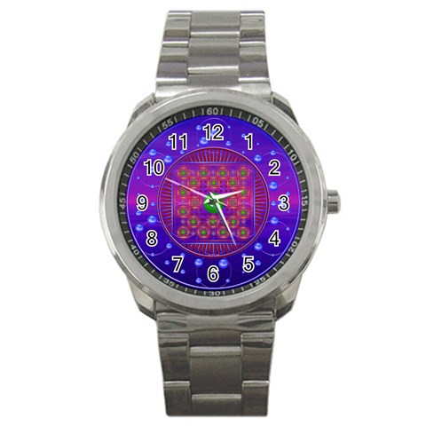 Grailcode5 Sport Metal Watch from ArtsNow.com Front