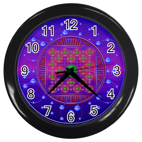 Grailcode5 Wall Clock (Black) from ArtsNow.com Front