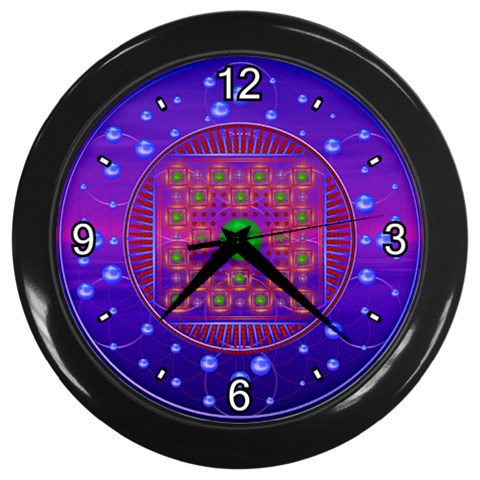 Grailcode5 Wall Clock (Black) from ArtsNow.com Front