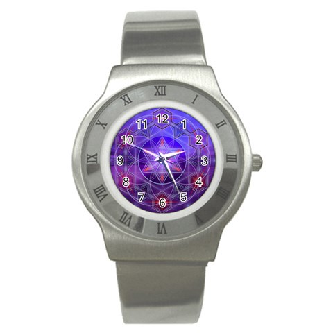 Gratitude Stainless Steel Watch from ArtsNow.com Front