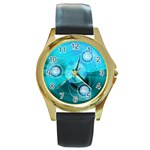 Healing Round Gold Metal Watch