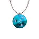 Healing 1  Button Necklace