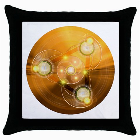 Healing Throw Pillow Case (Black) from ArtsNow.com Front