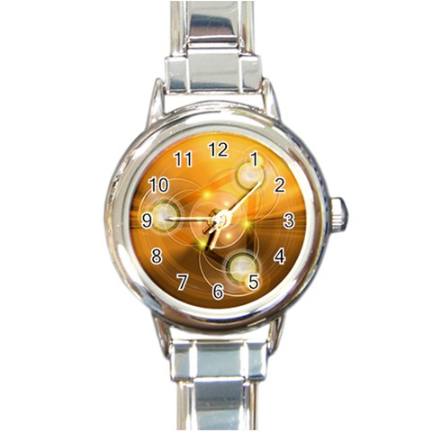 Healing Round Italian Charm Watch from ArtsNow.com Front