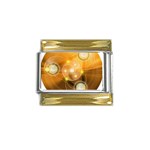 Healing Gold Trim Italian Charm (9mm)