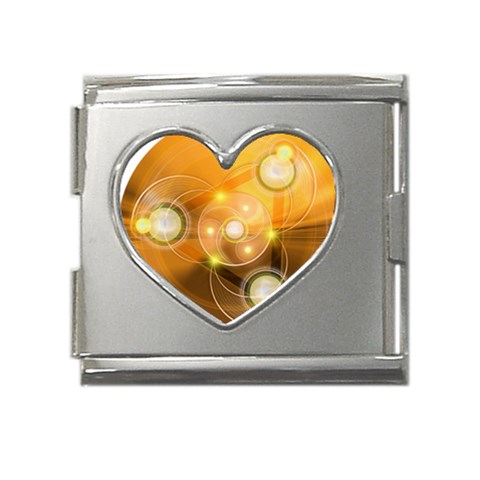 Healing Mega Link Heart Italian Charm (18mm) from ArtsNow.com Front