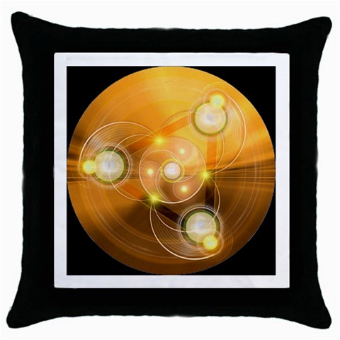 Healing Throw Pillow Case (Black) from ArtsNow.com Front