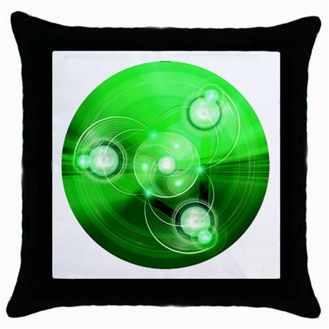 Healing Throw Pillow Case (Black) from ArtsNow.com Front