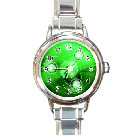 Healing Round Italian Charm Watch from ArtsNow.com Front