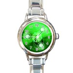 Healing Round Italian Charm Watch