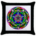 Icosidodecahedron Throw Pillow Case (Black)