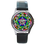 Icosidodecahedron Round Metal Watch