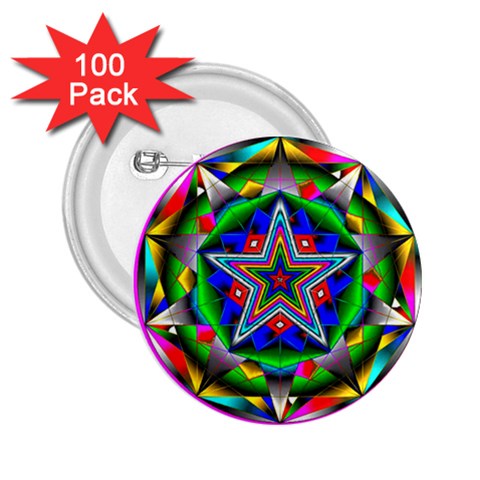 Icosidodecahedron 2.25  Button (100 pack) from ArtsNow.com Front