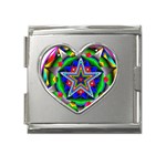 Icosidodecahedron Mega Link Heart Italian Charm (18mm)