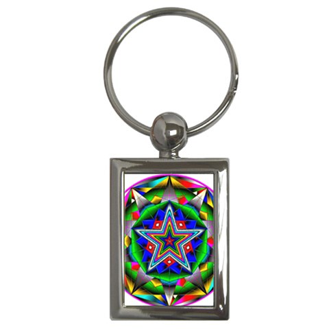 Icosidodecahedron Key Chain (Rectangle) from ArtsNow.com Front