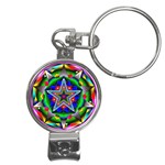 Icosidodecahedron Nail Clippers Key Chain