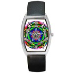 Icosidodecahedron Barrel Style Metal Watch