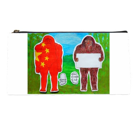 2 Yeh Ren,text & Flag In Forest  Pencil Case from ArtsNow.com Front