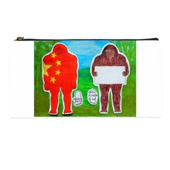 2 Yeh Ren,text & Flag In Forest  Pencil Case from ArtsNow.com Front