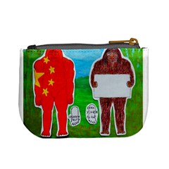 2 Yeh Ren,text & Flag In Forest  Coin Change Purse from ArtsNow.com Back