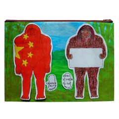 2 Yeh Ren,text & Flag In Forest  Cosmetic Bag (XXL) from ArtsNow.com Back